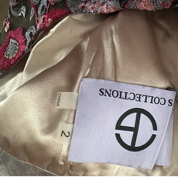 Elegant Purple Patterned Women's Dress - Picture 6 of 10